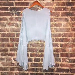 Bell sleeve top
